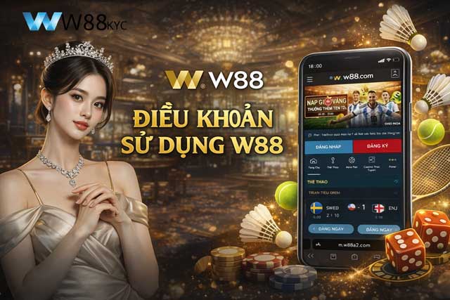 Bản điều khoản sử dụng chính thức tại hệ thống nhà cái W88 OEFEN